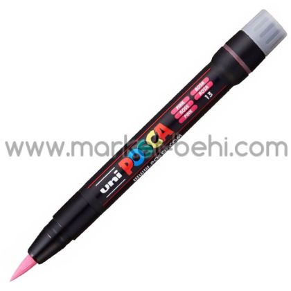 Перманентен маркер Uni Posca PCF-350, четка, на водна основа, 1-10 mm, Розов