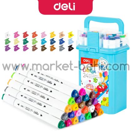 Маркери Sketch Deli Colorun EC-187-48, 48 цвята, измиващи се