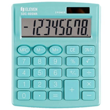 Калкулатор Eleven SDC-805NR-GN, 8 разряден, Зелен