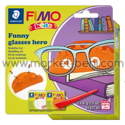 Глина Staedtler Fimo Kids 2x42g, Glasses hero