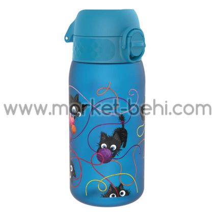 Бутилка за вода ION8 Print, рециклирана пластмаса 350ml Cats