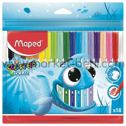 Флумастери Maped Ocean 18 цвята