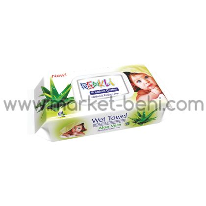 Мокри кърпи Renkli Aloe Vera, 100 бр.