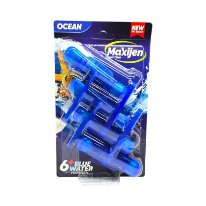 Тоалетно блокче Maxijen, синя вода, Ocean,4бр