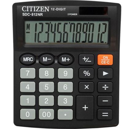 Калкулатор Citizen SDC812NR настолен, 12 разряден