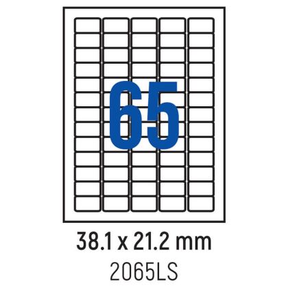 Етикети в кутия Spree 65 броя/лист, 38.1x21.2мм Обли