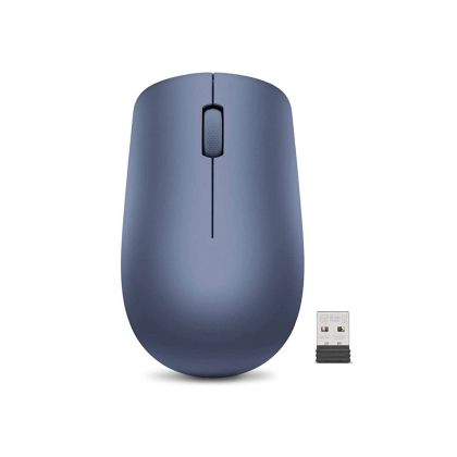 Мишка Lenovo 530 WL, безжична, USB, 1200 dpi, AA, синя