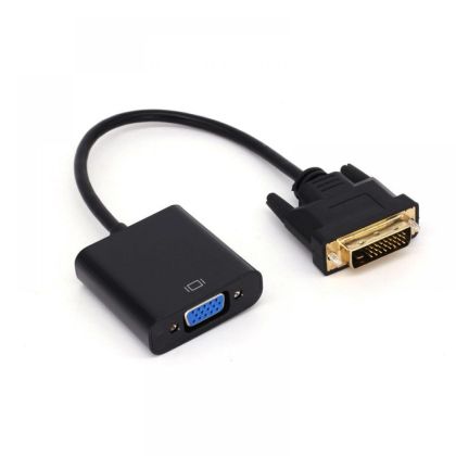 Преходник DeTech DVI-D M - VGA F