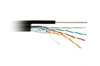 Кабел FTP4 Cat5e/M + Носещо CCA Черен