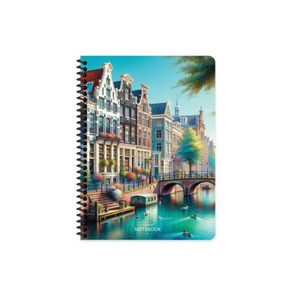 Тетрадка Keskin, 16.5х22.5, 80л, PP, ШР, спирала, CITY