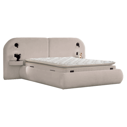 Тапицирана спалня с матрак ELYSIA 160 х 200 - мистичен пясък 28