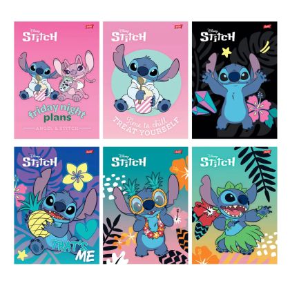 Тетрадка A4 Lilo&Stitch, бели листи, 54л