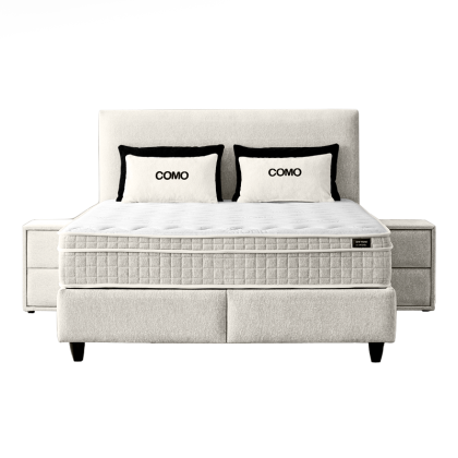 Тапицирана спалня с матрак COMO 180 x 200 - крем 01