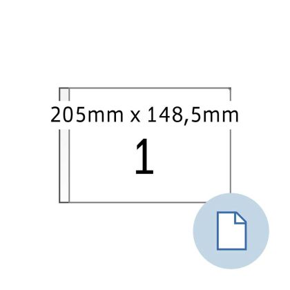 Herma Самозалепващи се етикети, A5, 205 х 148.5 mm, 1000 листа