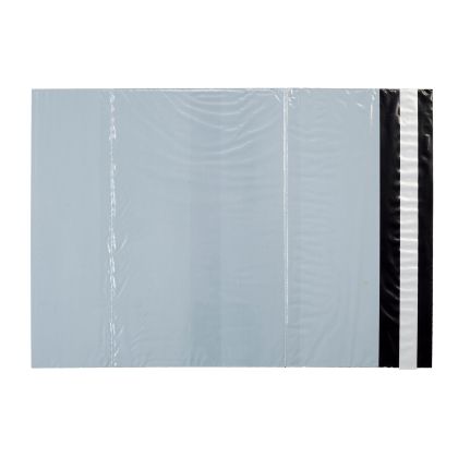 Плик за пратки, куриерски, с джоб, 350 x 480 mm + 50 mm, сив, 20 броя