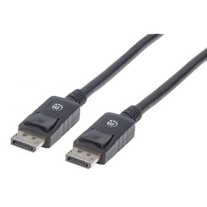 Кабел Manhattan DisplayPort Male/DisplayPort Male, 2 m, черен