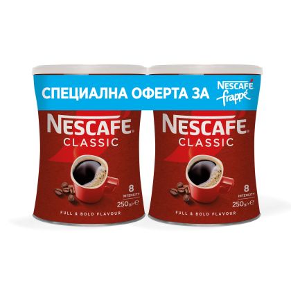 Nescafe Разтворимо кафе Classic, за Frappe, 2 х 250 g