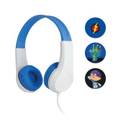 Слушалки Sencor SEP 255BL, с кабел 1.2 m, детски, 3.5 mm жак, 85 dB, сини