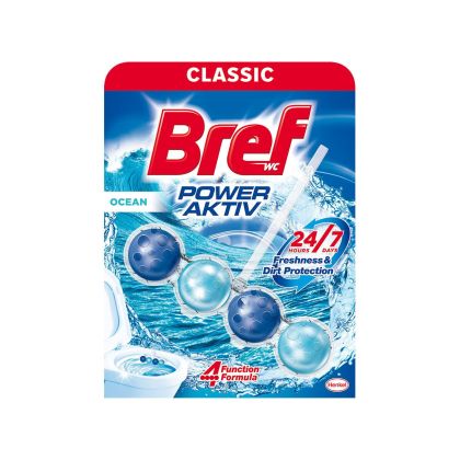 Ароматизатор за тоалетна Bref Power Aktiv, океан, 50 g