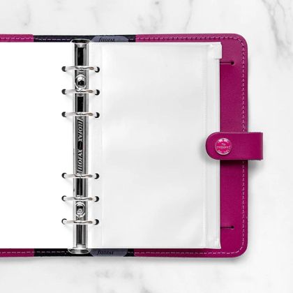 Filofax Плик за органайзер Personal, с цип, прозрачен