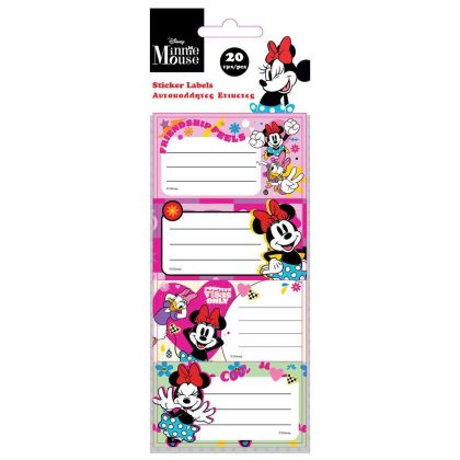 Етикети за тетрадка Minnie 2, 20бр/пак