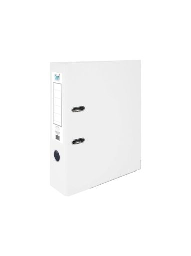 Colori Класьор, 8 cm, PP, с метален кант, несглобен, бял, 50 броя