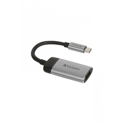 Адаптер Verbatim, USB Type-C към HDMI, 4K, 10cm
