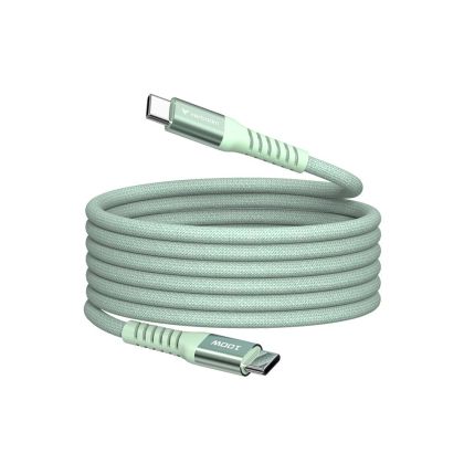 Кабел Verbatim Sync&Charge, магнитен, USB Type-C, 100 W, 120 cm, зелен
