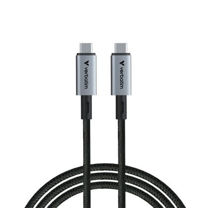 Кабел Verbatim Sync&Charge, магнитен, USB Type-C към USB Type-C, 240 W, 120 cm
