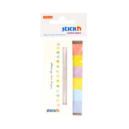 Stick'n Самозалепващи се индекси, 45 х 15 mm, 6 цвята Candy, 180 листа