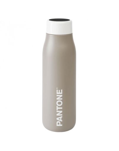 Бутилка за вода Pantone с термометър 500ml, Сив