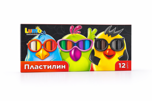 Пластилин Lumo мек, 12 цвята