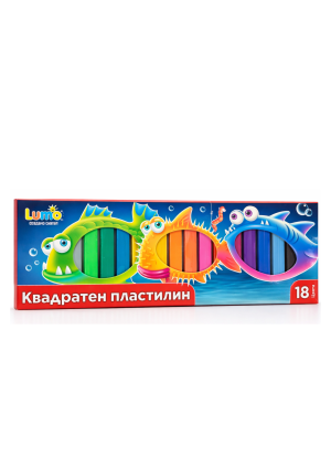 Пластилин Lumo мек, 18 цвята