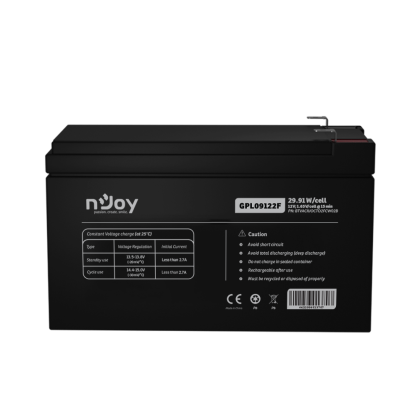 Батерия за UPS NJOY Оловно-Киселинна 12V 34W/клетка GPL09122F