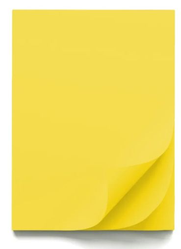 Цветен картон B1, 70x100cm, 220g, 10 листа, ЛИМОНОВО ЖЪЛТ