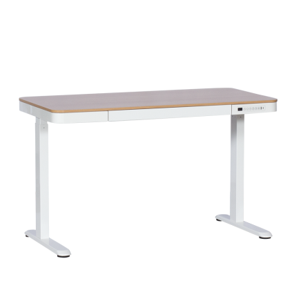 Ергономично регулируемо бюро Carmen CR-118 E - 140 см - бук-бял