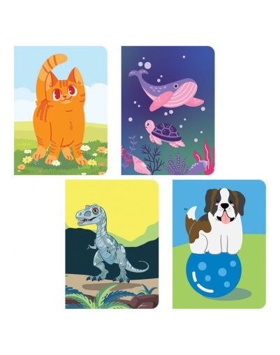 Бележник A6 Spree Animals шит 40л