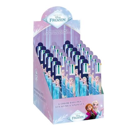 Химикалка Diakakis Frozen, шестцветна