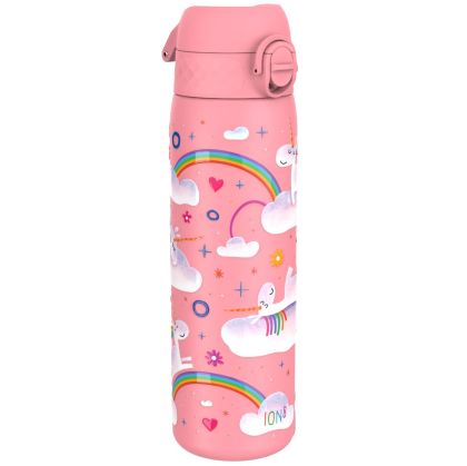 Бутилка за вода Ion8 Print, метална, 600ml, ЕДНОРОГ