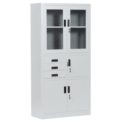 Метален шкаф Carmen CR-1240 E K - сив