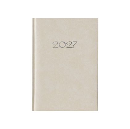 Календар-бележник Виктория, без дати, A5, твърда подвързия, екрю