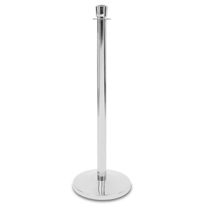 Ограничително колче Modern, хром, широчина 320 mm, височина 920 mm