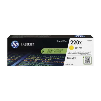 Оригинална тонер касета HP 220X, W2202X, LJ PRO 4202/4302, 5500 страници/5%, Yellow