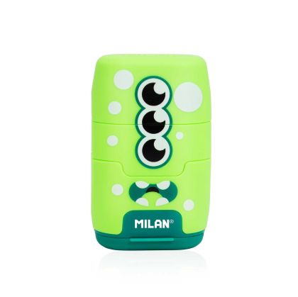 Milan Острилка Compact Aliens, двойна, с гума, цвят асорти