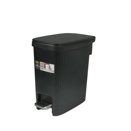 Кош за отпадъци Eko Touchgo, с педал, 10 L, черен