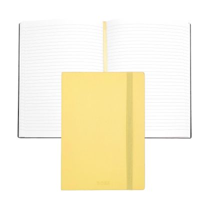 Hugo Boss Тефтер Pastel Classic, A5, на редове, светложълт