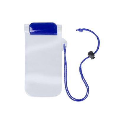 Калъф за телефон Wapro, 95 х 230 mm, прозрачен, син