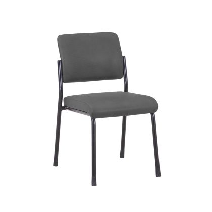 Посетителски стол RFG Solid M, текстил, метална основа, до 150 kg, сив