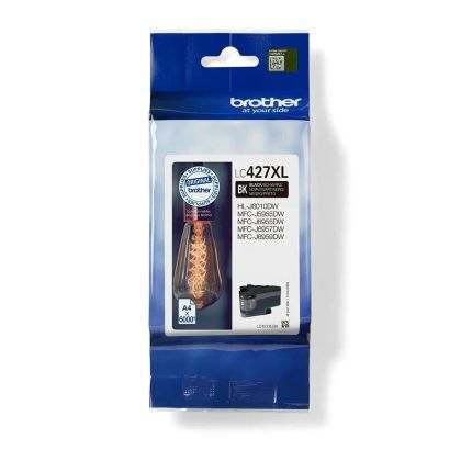 Оригинален патрон Brother LC427XLBK, 6000 страници/5%, Black