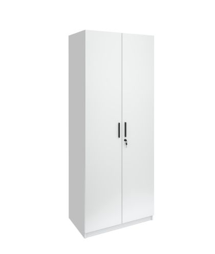 Гардероб RFG Monaco, с рафтове, 800 х 550 х 2000 mm, ПДЧ 18 mm, бял